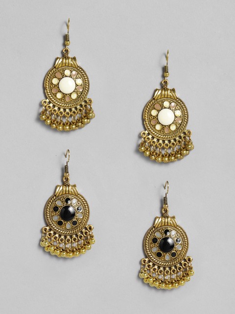 

Anouk Set of 2 Embellished Drop Earrings, Gold