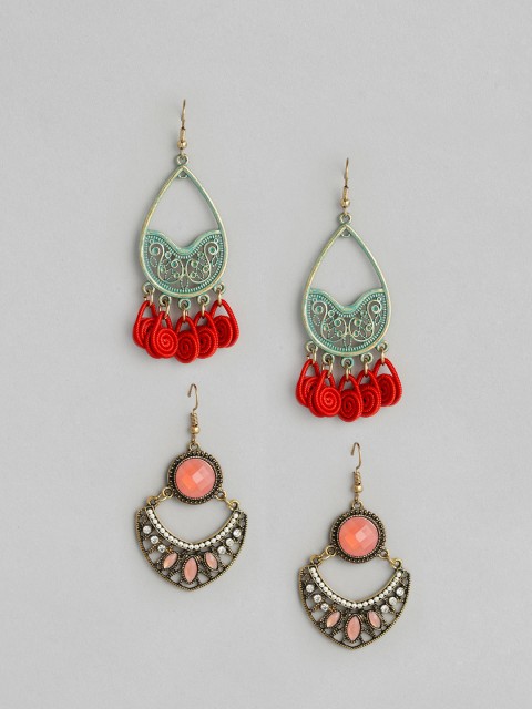 

Anouk Set of 2 Gold-Plated Drop Earrings