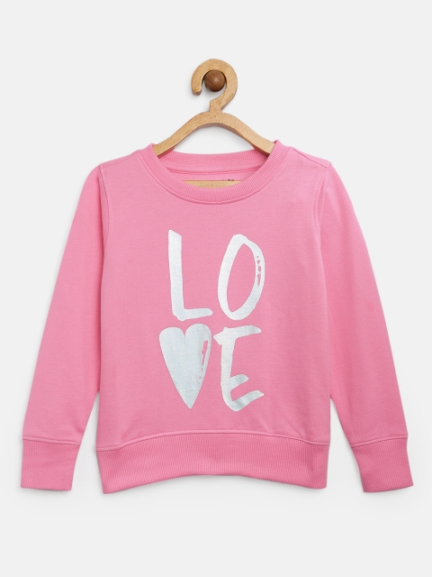 

Miss & Chief Girls Pink Printed Sweatshirt
