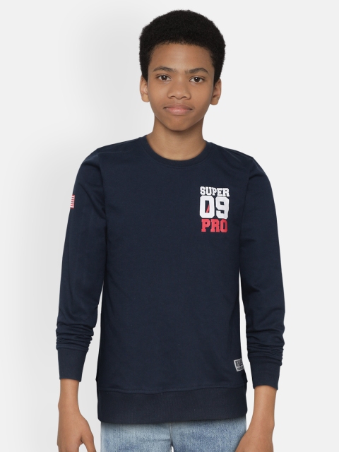 

Provogue Boys Navy Blue Printed Detail Sweatshirt