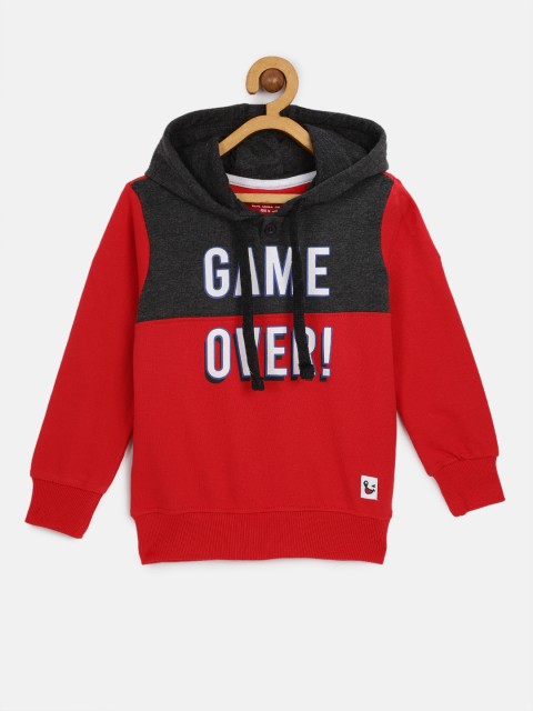 

Miss & Chief Boys Multicoloured Colourblocked Hooded Sweatshirt, Multi