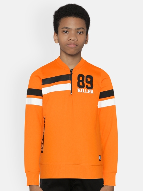 

Killer Boys Orange Printed Sweatshirt