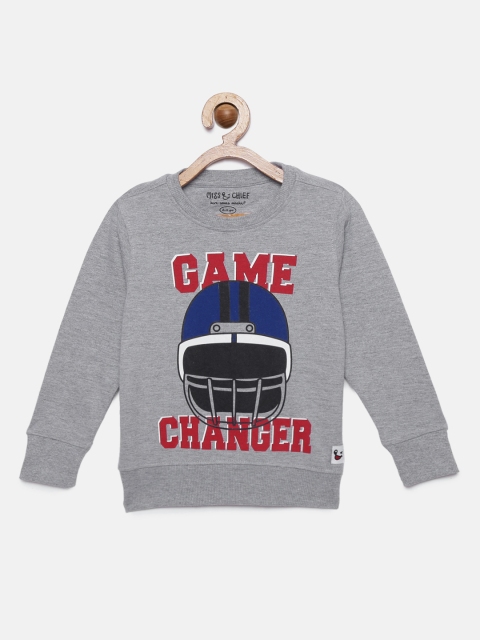 

Miss & Chief Boys Grey Printed Sweatshirt