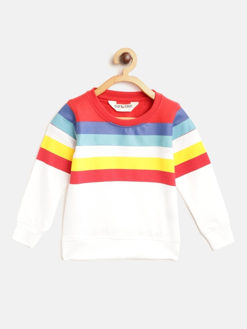 

Miss & Chief Boys White & Red Striped Sweatshirt