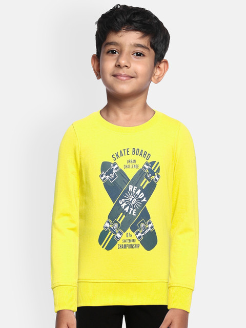 

Miss & Chief Boys Yellow Printed Sweatshirt
