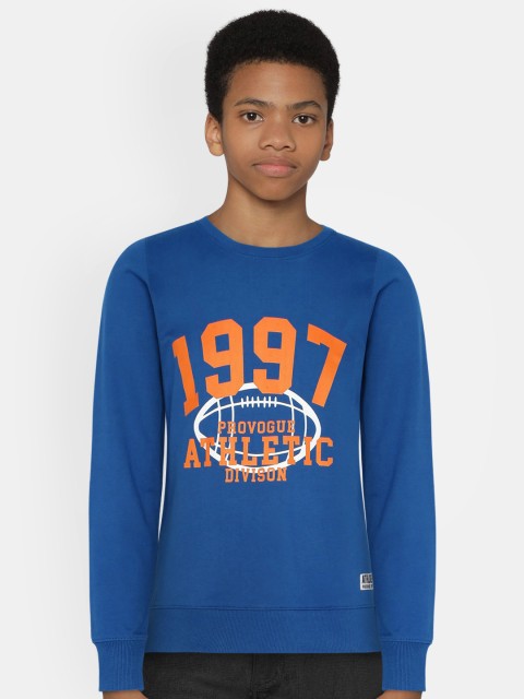 

Provogue Boys Blue & Orange Printed Sweatshirt