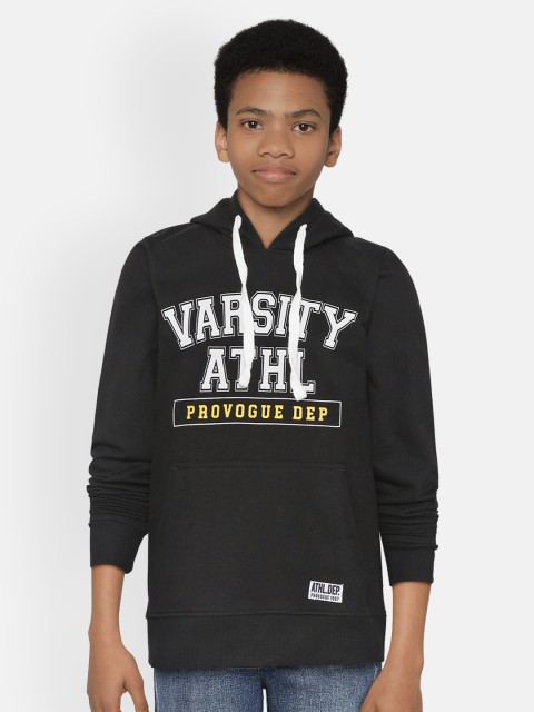 

Provogue Boys Black & White Typography Print Hooded Sweatshirt