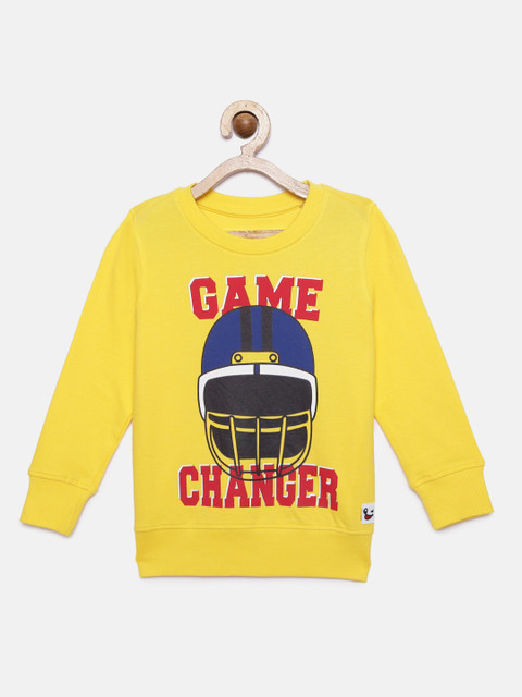 

Miss & Chief Boys Yellow Printed Sweatshirt