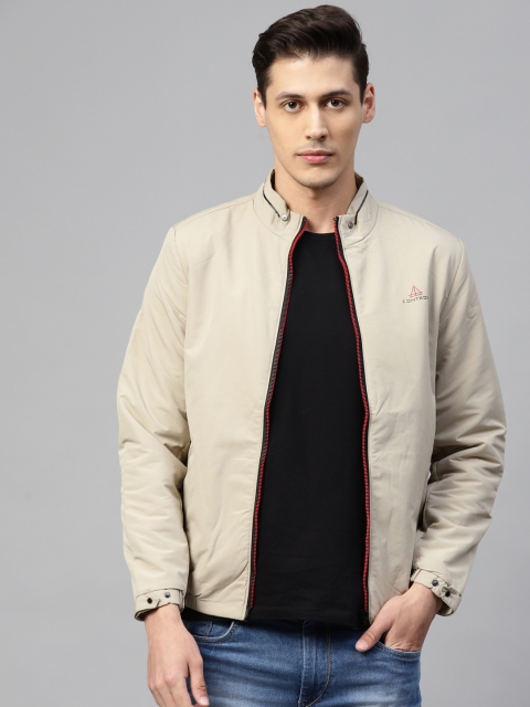 

Fort Collins Men Beige Solid Tailored Jacket