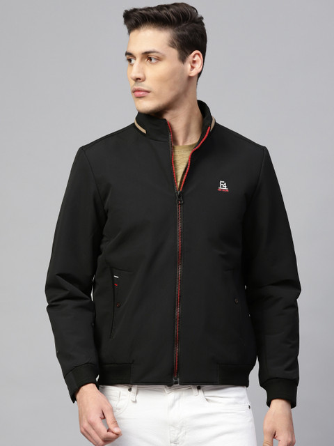 

Fort Collins Men Black Solid Tailored Jacket