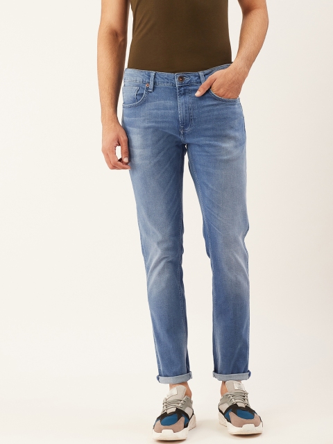 

United Colors of Benetton Men Blue Skinny Fit Mid-Rise Clean Look Stretchable Jeans