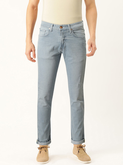 

United Colors of Benetton Men Blue Skinny Fit Coolmax Mid-Rise Stretchable Jeans