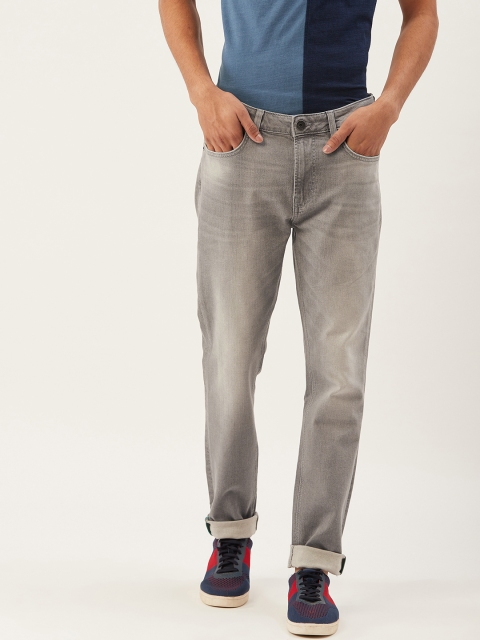 

United Colors of Benetton Men Grey Skinny Fit Mid-Rise Clean Look Stretchable Jeans