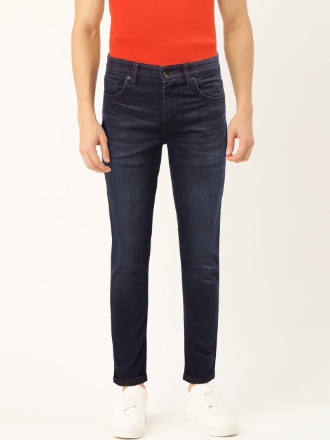 

United Colors of Benetton Men Navy Blue Skinny Fit Mid-Rise Clean Look Stretchable Jeans