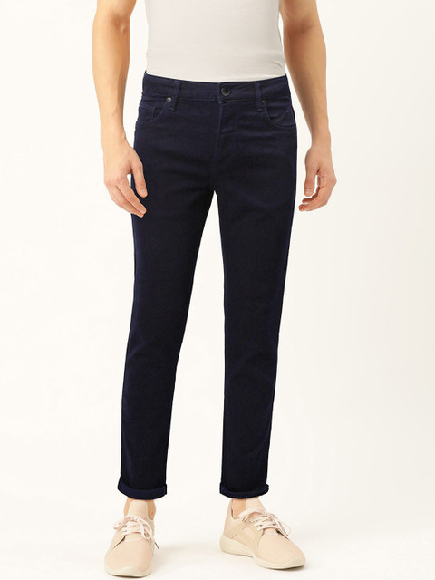 

United Colors of Benetton Men Navy Blue Skinny Fit Mid-Rise Clean Look Stretchable Jeans