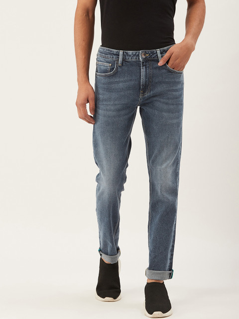 

United Colors of Benetton Men Blue Skinny Fit Mid-Rise Clean Look Stretchable Jeans