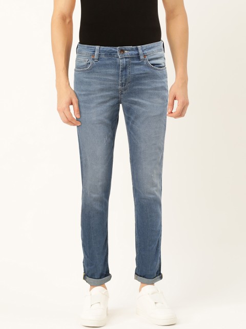 

United Colors of Benetton Men Blue Skinny Fit Mid-Rise Clean Look Stretchable Jeans