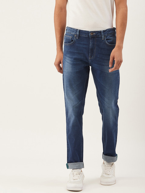 

United Colors of Benetton Men Blue Skinny Fit Mid-Rise Clean Look Stretchable Jeans