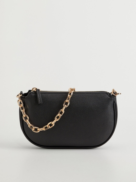 

MANGO Black Solid Shoulder Bag