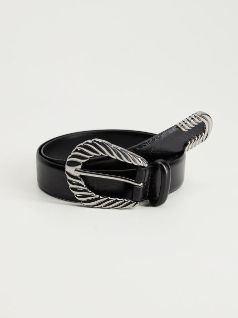 

MANGO Women Black Solid Belt