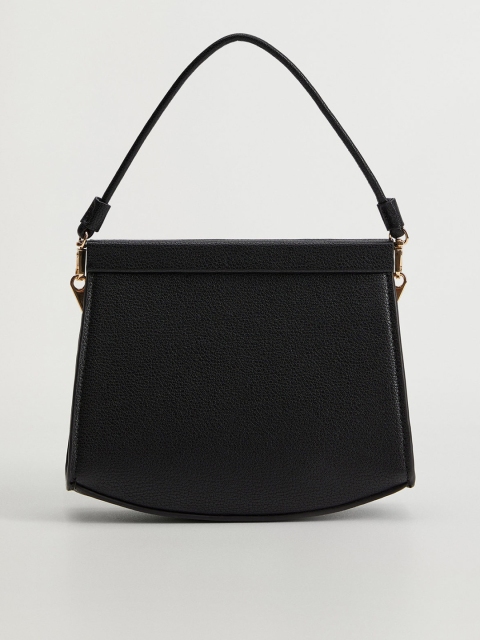 

MANGO Women Black Solid Shoulder Bag