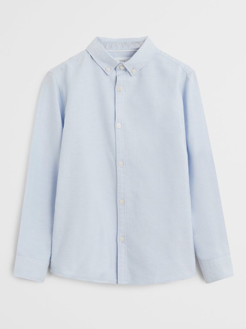 

Mango Kids Boys Blue Regular Fit Solid Casual Shirt