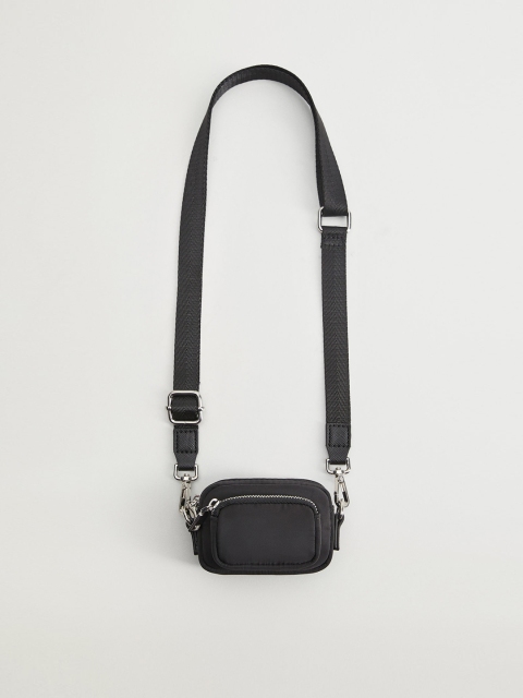 mango maroon solid sling bag