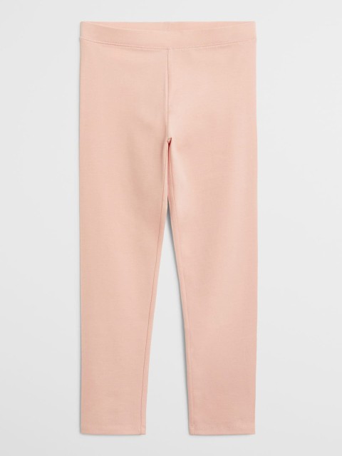 

Mango Kids Girls Peach-Coloured Solid Sustainable Leggings