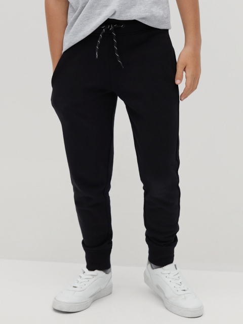 

Mango Kids Boys Black Solid Joggers