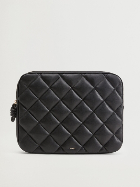 

MANGO Women Black Quilted 13 Inch Laptop Sleeve