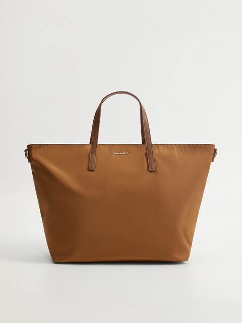 

MANGO Women Camel Brown Solid Handheld Bag