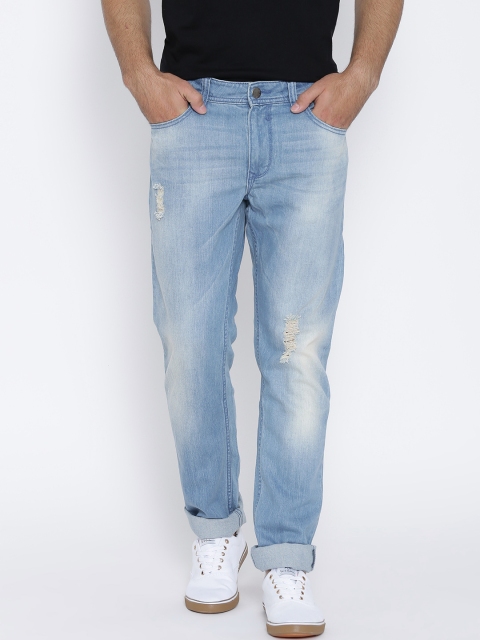 

American Swan Blue Washed Slim Fit Stretchable Jeans