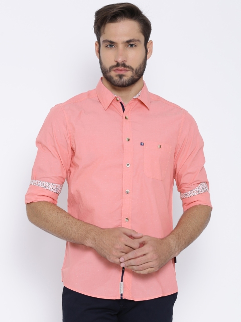 

American Swan Coral Pink Smart Fit Casual Shirt