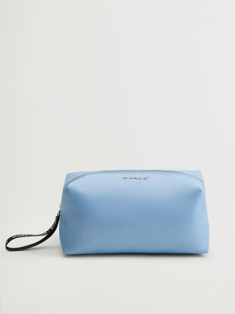 

MANGO Women Blue Solid Travel Pouch
