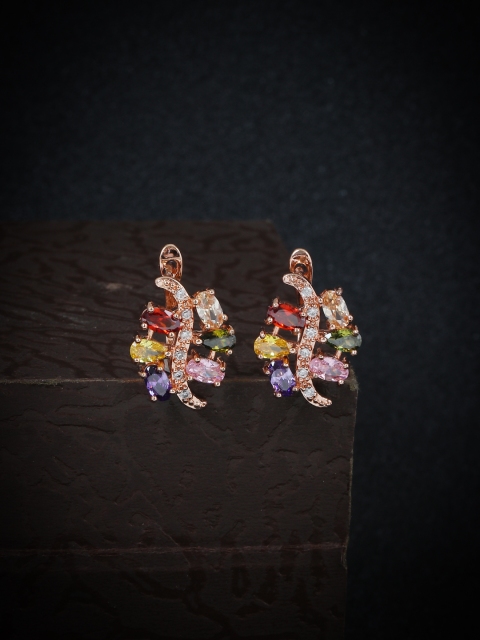 

Sukkhi Multicoloured Gold Plated Floral Studs, Multi