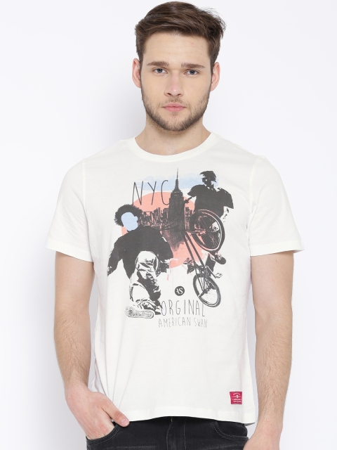 

American Swan Off-White Printed T-shirt