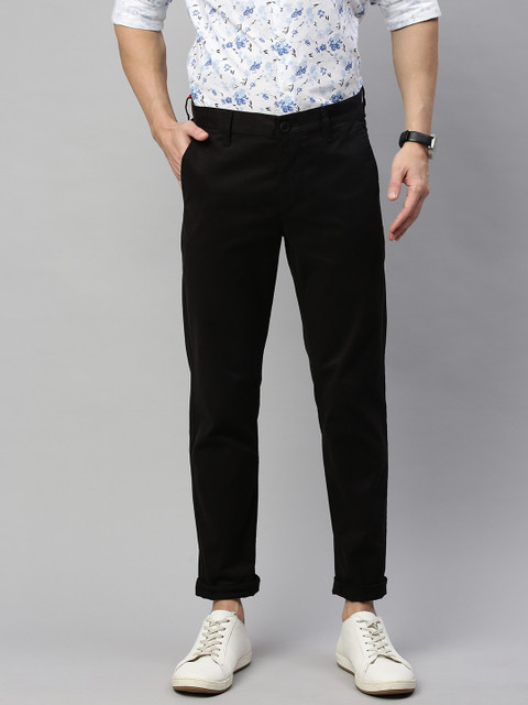 

Harvard Men Black Regular Fit Solid Chinos