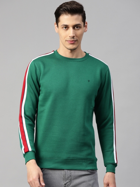 

Van Heusen Sport Men Green Solid Sweatshirt