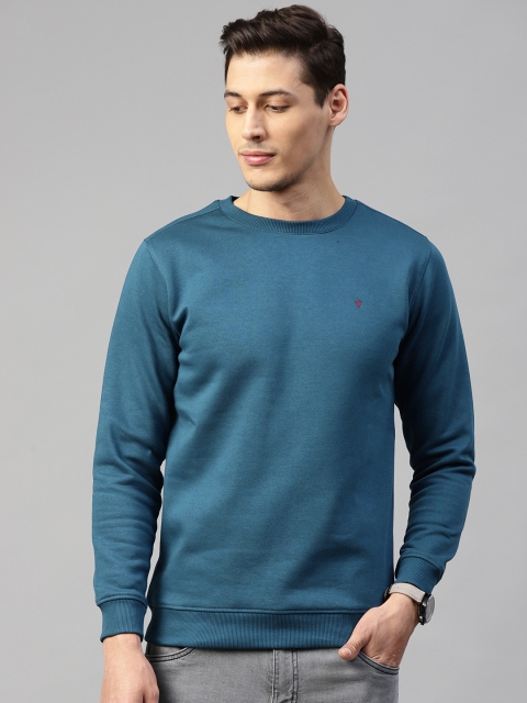 

Van Heusen Sport Men Teal Blue Solid Sweatshirt