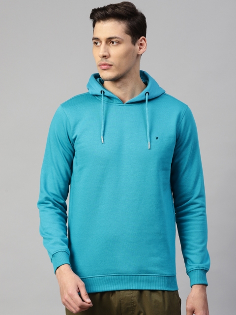 

Van Heusen Sport Men Blue Solid Hooded Sweatshirt