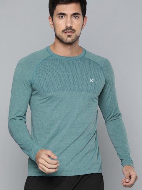 

HRX by Hrithik Roshan Men Blue Solid Slim Fit Rapid-Dry Antimicrobial Training Sweatshirt