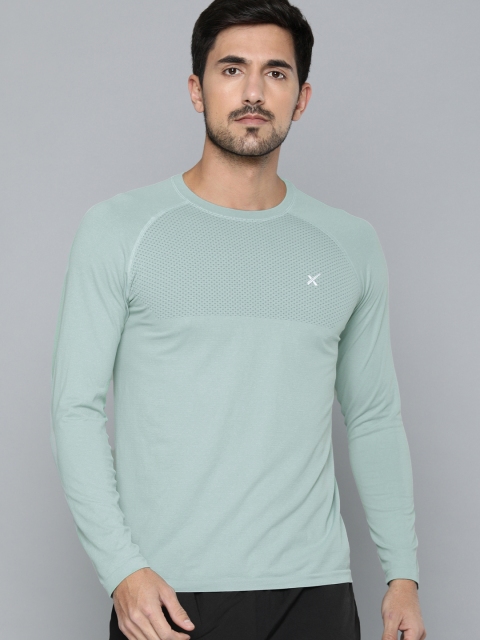 

HRX by Hrithik Roshan Men Green Solid Rapid-Dry Antimicrobial Training Sweatshirt