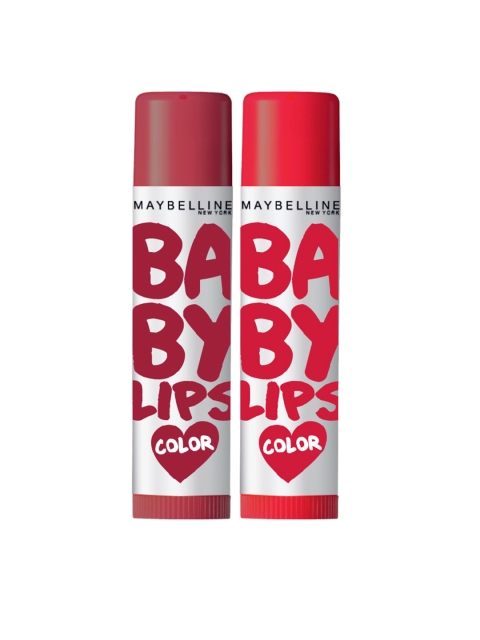 

Maybelline Alia Loves New York Baby Lips Set of 2 Lip Balms, Red