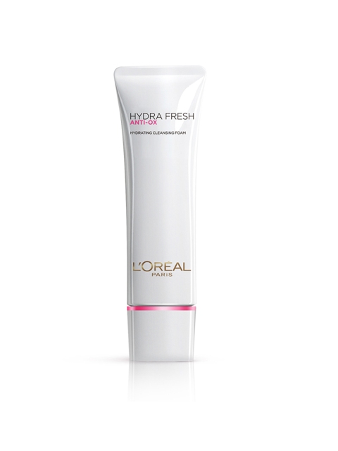 

L'Oreal Paris Hydrafresh Anti-Ox Hydrating Cleansing Faom with Grape Seed 125 ml, White