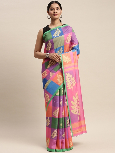 

DIVASTRI Multicoloured Printed Silk Blend Saree, Multi