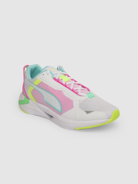 

Puma Women White & Pink Colourblocked Minima Running Shoes