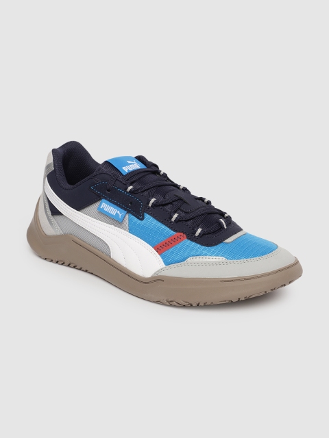 

Puma Men Blue & White Colourblocked DC Future Sneakers