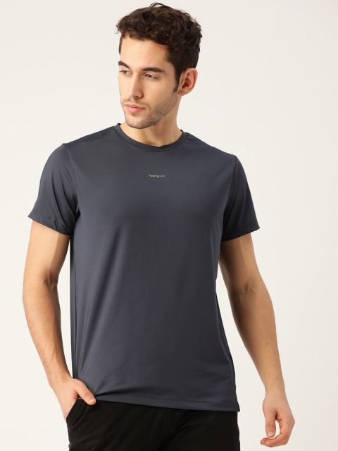 

Sweet Dreams Men Charcoal Grey Solid Round Neck T-shirt