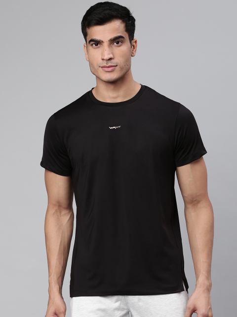 

Sweet Dreams Men Black Solid Round Neck T-shirt
