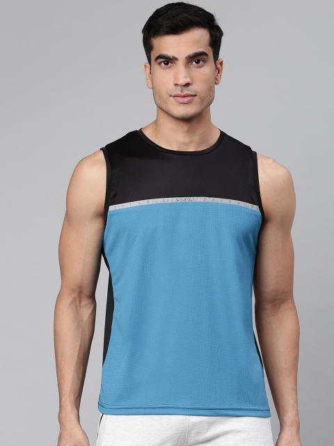 

Sweet Dreams Men Blue & Black Colourblocked T-shirt